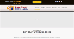 Desktop Screenshot of eastcoastwindows.com